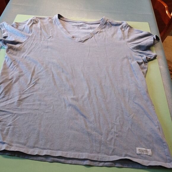 Life Is Good Women's XL Cotton Blue Short Sleeve T-Shirt Comfy Cottagec… - Picture 1 of 6